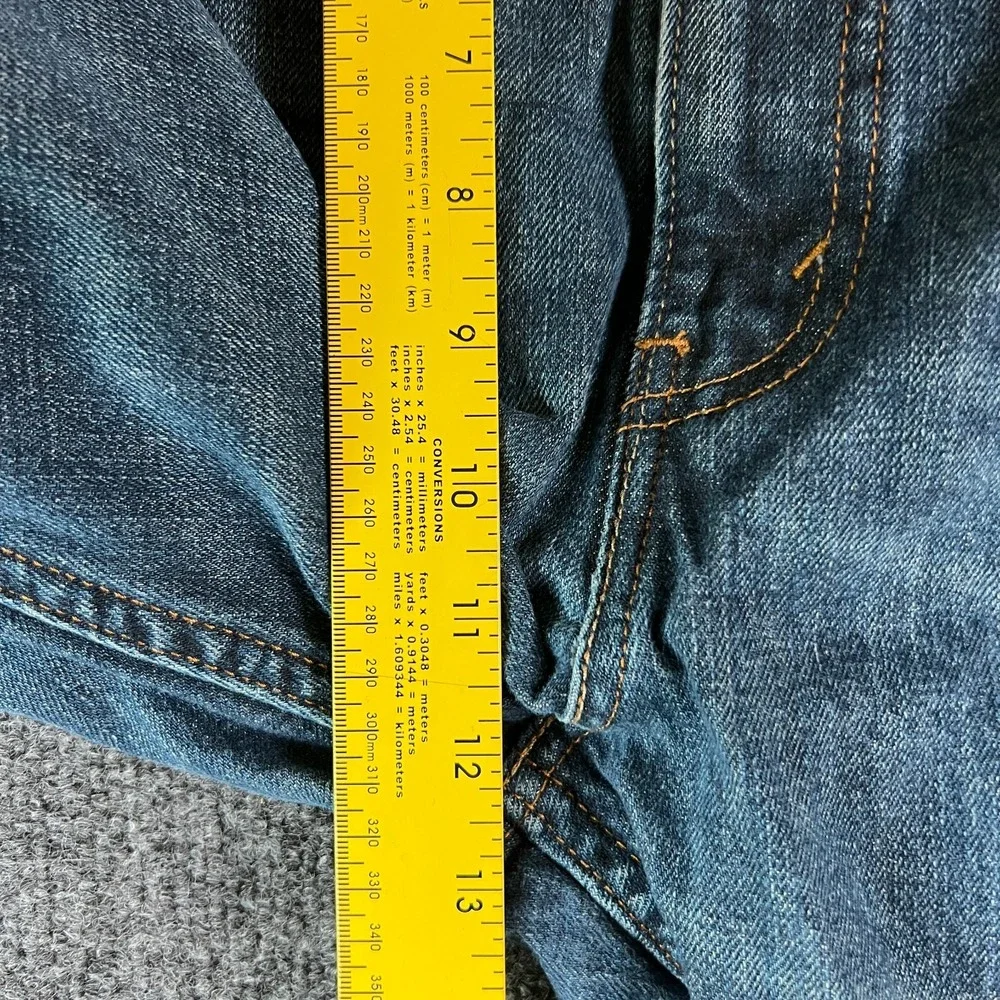 Levi's 559 Jeans Mens 44x33 Blue Denim Cotton High Rise Relaxed Fit Straight Leg